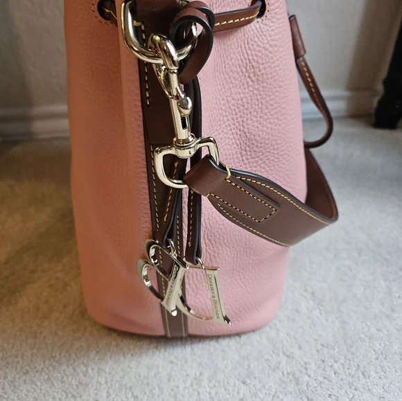 Dooney & Bourke Pink Shoulder Bag with Metallic Accents - Picture 5 of 16